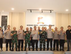 Perkuat Kamtibmas, Kapolres dan Dandim Jakarta Barat Kompak Jaga Kondusivitas Wilayah