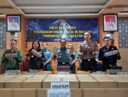 TNI AL Gagalkan Penyelundupan Puluhan Ribu Rokok Ilegal Bernilai Miliaran Rupiah di Merauke