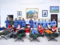 Sambut Hari Bakti ke-79, Lanud Raden Sadjad Kumpulkan Puluhan Kantong Darah untuk Warga Natuna