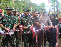 Tingkatkan Kesejahteraan Rakyat, Kodim Wonosobo Rampungkan Pembangunan Jembatan Gantung Sepanjang 40 Meter