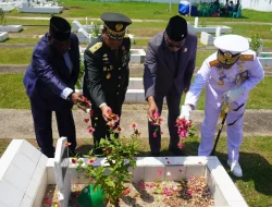 Komandan Kodaeral XI Pimpin Ziarah Nasional HUT RI Ke-81 di TMP Trikora Merauke