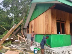 TMMD Ke-129 di Sorong Selatan Terus Dikebut, Progres Rumah Semi Permanen Capai Tahap Akhir
