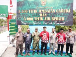 Resmikan 3.395 Jembatan dan 3.000 Titik Air Bersih, Prabowo Puji Pengabdian TNI-Polri