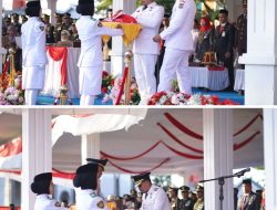 Pimpin Penurunan Merah Putih di HUT ke-81 RI, Wabup Jeneponto Apresiasi Kerja Keras Paskibraka