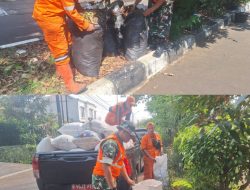 Penanganan Darurat Sampah, Babinsa Koramil 07/KB bersama PPSU dan Masyarakat Kompak Bersihkan Sampah