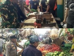 Babinsa Serka Taufik H Turun Gunung, Cek dan Data Langsung Harga Sembako di Pasar