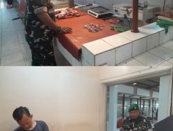 Sisir Pasar Tradisional, Babinsa Sertu Heru Pastikan Harga Sembako Aman dan Terjangkau