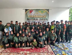 Peringati HUT ke-III, Mitra Jaya Koramil 02/Pondok Gede Perkokoh Sinergitas TNI-Rakyat