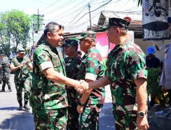 Perkuat Interoperabilitas Antarmatra, Kodaeral V Ikuti Peninjauan Jembatan dan Baksos Kesehatan Kasad