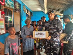 Sapa Penghuni Panti Air Mata Mama Jayapura, Prajurit KRI Teluk Calang-524 Tebar Kebaikan di Daerah Operasi