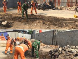 Karya Bakti Pembersihan Lingkungan, Koramil 07/Kembangan Terus Meneguhkan Budaya Bersih dan Sehat