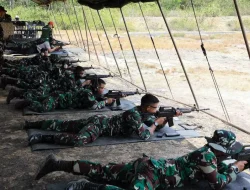 Lanud Dhomber Gelar Latihan Menembak Laras Panjang Triwulan III Tahun 2026
