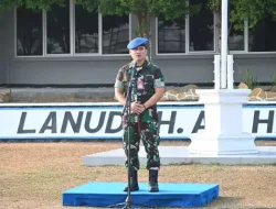 Tegaskan Disiplin dan Hidup Sehat, Danlanud ASH Pimpin Apel Pagi Prajurit di Belitung!