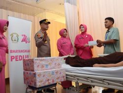 Peringati Hari Lalu Lintas Bhayangkara Ke-71, Korlantas Polri dan Polres Priok Salurkan Sembako Bagi Korban Kebakaran Muara Angke!