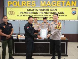Apresiasi Peran Jaga Keamanan Wilayah, Polres Magetan Ganjar Penghargaan 13 Korlap PSHT