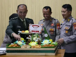 Kejutan HUT ke-81 TNI, Rombongan Polresta Sleman Mendadak Sambangi Kodim 0732/Sleman
